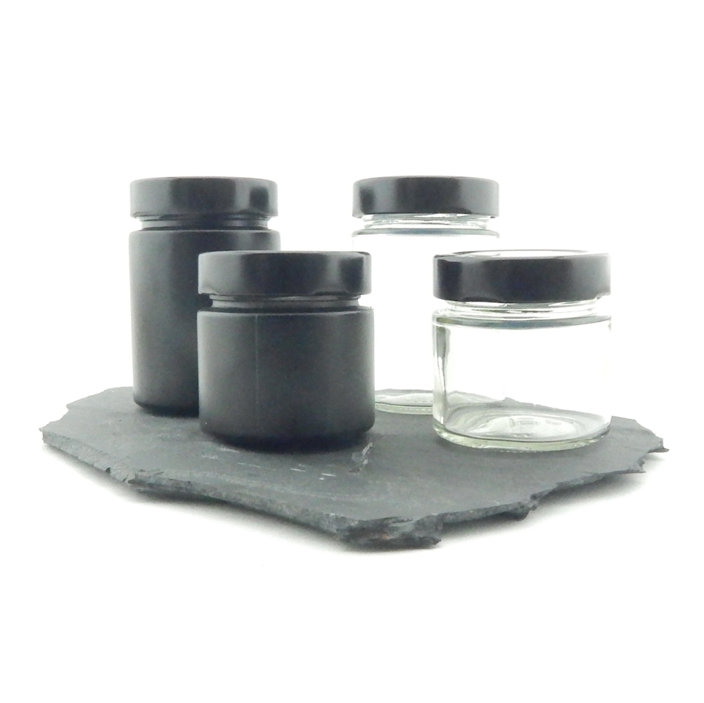 1000ml Klare Kunststoff Greifer Gewürze/Aufbewahrung Gläser mit schwarzen Shaker Kappen 1-22
